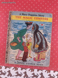 Vintage 1953 1st Printing Little Golden Book: The Magic Compass, A Mary Poppins Story Hardcover
