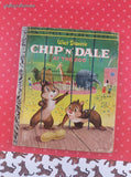Vintage 1954 1st Printing Little Golden Book: Walt Disney's Chip 'n' Dale at the Zoo Hardcover