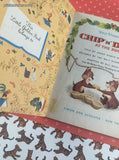 Vintage 1954 1st Printing Little Golden Book: Walt Disney's Chip 'n' Dale at the Zoo Hardcover