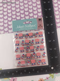 Jolee's Boutique GLITTERY Patriotic Hats Repeats 3-Dimensional Sticker Pack, New/Sealed