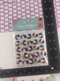 Jolee's Boutique GLITTERY Beach Ball Repeats 3-Dimensional Sticker Pack, New/Sealed
