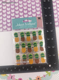 Jolee's Boutique GLITTERY Pineapple Repeats 3-Dimensional Sticker Pack, New/Sealed