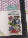 Jolee's Boutique Snowboarding 3-Dimensional Sticker Pack, New/Sealed