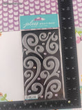 Jolee's Boutique SHINY Silver Puffy Flourish w/Gems 3-Dimensional Sticker Pack, New/Sealed