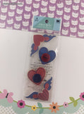 Jolee's by You Hearts with Wings 3-Dimensional Sticker Pack, New/Sealed