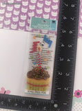 Jolee's by You Cupcake Candle 3-Dimensional Sticker Pack, New/Sealed