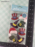 Jolee's Boutique Holiday Hats 3-Dimensional Sticker Pack, New/Sealed