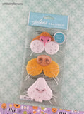Jolee's Boutique Animal Noses 3-Dimensional Sticker Pack, New/Sealed