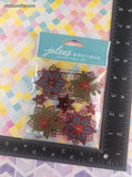 Jolee's Boutique SHINY Felted Holly Flowers 3-Dimensional Sticker Pack, New/Sealed