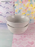 Vintage Pfaltzgraff Ala Cart 4.5" Fish Scale Patterned White Ramekins Set/2