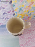 Vintage JAPAN Cute Lil' 3D Raccoon Family Coffee Mug, Like New