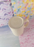 Vintage JAPAN Cute Lil' 3D Raccoon Family Coffee Mug, Like New
