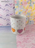 Vintage 1985 Suzanne Evans Floral Hearts Ceramic Mug, Like New