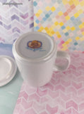 Vintage 1994 Special Blessings TCFC Joy is Forever Ceramic Mug w/Lid, Like New