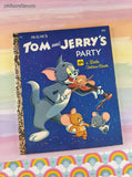 Vintage 1973 4th Printing Little Golden Book: MGM's Tom and Jerry's Party Hardcover