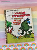 Vintage 1973 Little Golden Book: The Neatos and the Litterbugs in the Mystery of the Missing Ticket Hardcover