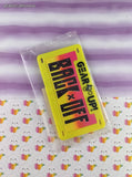 Vintage 1992 Gear Up Bicycle Accessories "Back Off" License Plate Wendy's Kids Meal Toy SEALED