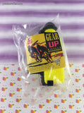 Vintage 1992 Gear Up Bicycle Accessories Yellow Water Bottle Wendy's Kids Meal Toy SEALED