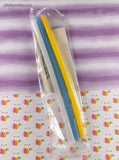 Vintage 1992 Tricky Tins Blue Yellow White Straws Wendy's Kids Meal Toy SEALED