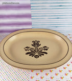 Vintage Pfaltzgraff Village Oval Serving Platter 10" x 14", Like New
