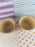 Vintage Pfaltzgraff Village Wide Coffee Mug Set/2, Like New