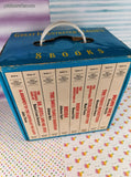 Vintage 1990's Great Illustrated Classics Set/8 Books in Box w/Handle