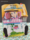 Vintage 1988 Alice in White Rabbit's House Oversized Illustrated Board Book Hardcover