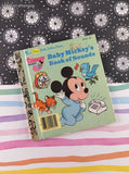 Vintage 1988 First Little Golden Book Disney Babies Baby Mickey's Book of Sounds Hardcover