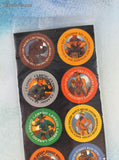 Vintage 1990's Pogs Stagg Legends of the West Set/8 Milk Caps + Slammer NEW