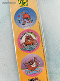 Vintage 1990's Pogs x Sunkist Fruit Roll Set/3 Milk Caps NEW
