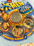 Vintage 1990's Pogs X-Men Hero Caps Wolverine Pack 6 Skull Caps + 1 Slammer NEW