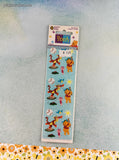 Vintage Sandylion Winnie the Pooh Piglet Tigger Baseball Stickers SEALED Single Sheet