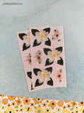 Vintage Frances Meyer RTST 636 Gardenia Wedding Cynthia Hart Stickers Sheets Set/4