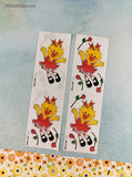 Vintage Springtime Suzy's Zoo Suzy Ducken #9500 Partial Sticker Sheets Set/2