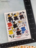 Vintage Graduating with CLASS! Suzy's Zoo Various Characters #9646 Sticker Sheets Set/4