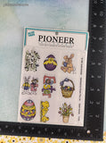 Vintage 1997 Pioneer Easter Scenes Jackie Brimhall Stickers, 4 Sheets New & Sealed