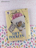 Vintage Leisure Arts Quick Gift Pockets Counted Cross Stitch Kit NEW