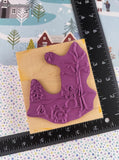 Vintage Endless Creations Christmas Winter Wonderland North Star Rubber Stamp Block