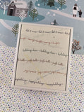 Vintage 2005 Hero Arts Wavy Winter Wishes #LL046 Wooden Block/Rubber Stamp Set