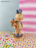 Vintage 1997 Enesco Memories of Yesterday "Holding On To Childhood" Porcelain Figurine