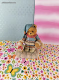 Vintage 1994 Cherished Teddies "Bundled-Up With Warm Wishes" Ingrid #617237 Figurine