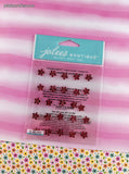 Jolee's Boutique SHINY Mini Flower Gems Ruby 3-Dimensional Sticker Pack, New/Sealed