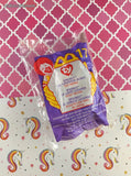 Vintage 1990's McDonald's TY Teeny Beanie Baby, Springy the Lavender Bunny, NEW & Sealed