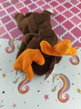 Vintage 1990's McDonald's TY Teeny Beanie Baby, Chocolate the Moose w/Tag