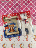 Vintage 2000 TY American Trio Libearty the Bear Teeny Beanie Baby NEW & Sealed