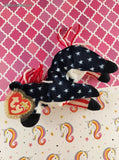 Vintage 2000 TY Beanie Baby - Lefty 2000, Patriotic Donkey - NWT