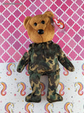 Vintage 2003 TY Beanie Baby - Hero, Teddy Bear - NWT