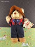 Vintage 1986 Wendy's Farrell Furskins Bears 7" Plush Toy Doll NWT