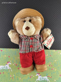 Vintage 1986 Wendy's Boone Furskins Bears 7" Plush Toy Doll NWT