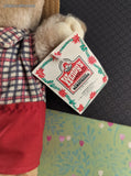 Vintage 1986 Wendy's Boone Furskins Bears 7" Plush Toy Doll NWT